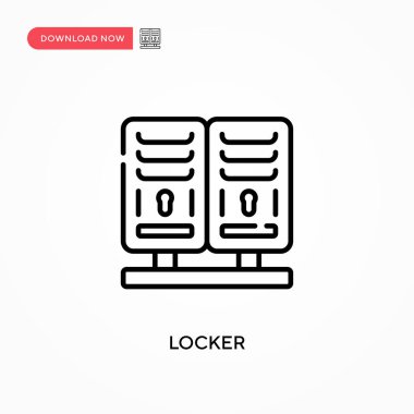 Dolap Basit vektör simgesi. Web sitesi veya mobil uygulama için modern, basit düz vektör çizimi