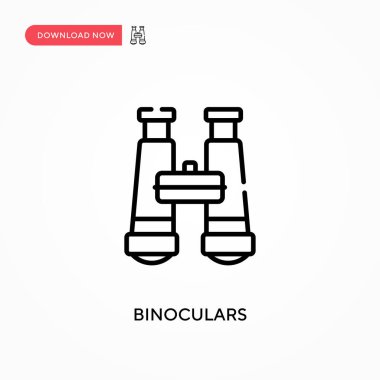 Dürbün basit vektör simgesi. Web sitesi veya mobil uygulama için modern, basit düz vektör çizimi