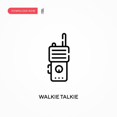 Telsiz sesli basit vektör simgesi. Web sitesi veya mobil uygulama için modern, basit düz vektör çizimi