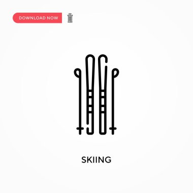 Kayak basit vektör simgesi. Web sitesi veya mobil uygulama için modern, basit düz vektör çizimi