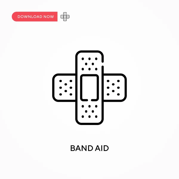 Band Aid Ícone Vetorial Simples Ilustração Vetorial Plana Moderna Simples —  Vetores de Stock