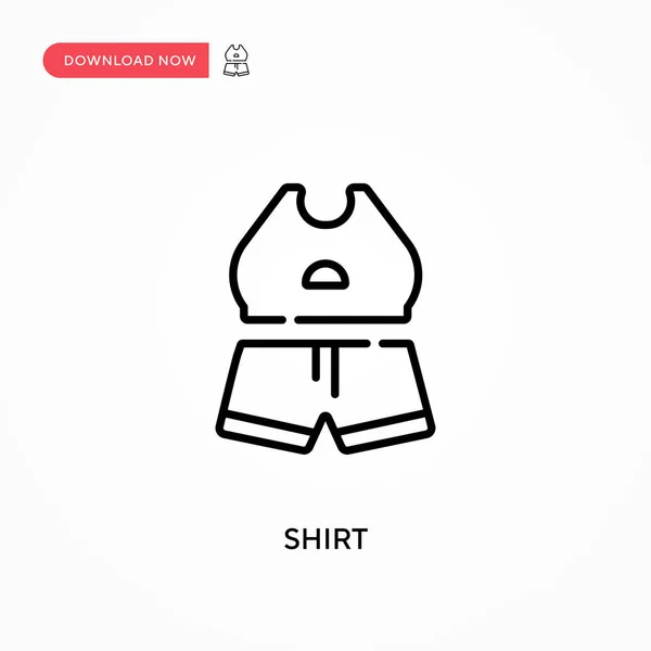 Camisa Ícone Vetorial Simples Ilustração Vetorial Plana Moderna Simples Para — Vetor de Stock