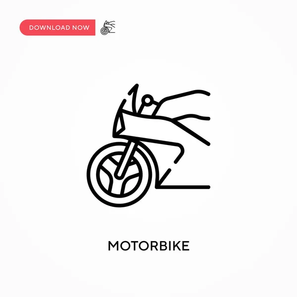Motocicleta Ícone Vetorial Simples Ilustração Vetorial Plana Moderna Simples Para — Vetor de Stock