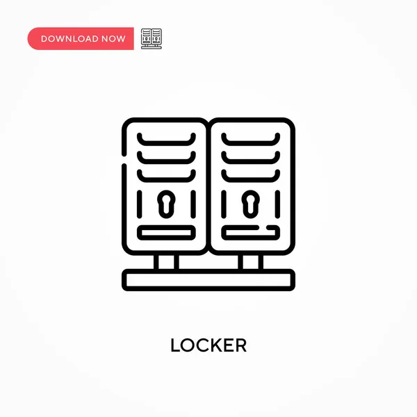 Locker Icône Vectorielle Simple Illustration Vectorielle Plate Moderne Simple Pour — Image vectorielle