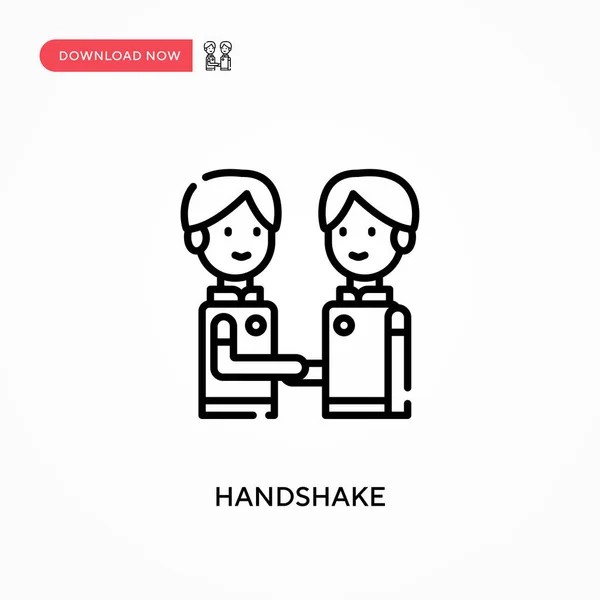 Handshake Icône Vectorielle Simple Illustration Vectorielle Plate Moderne Simple Pour — Image vectorielle