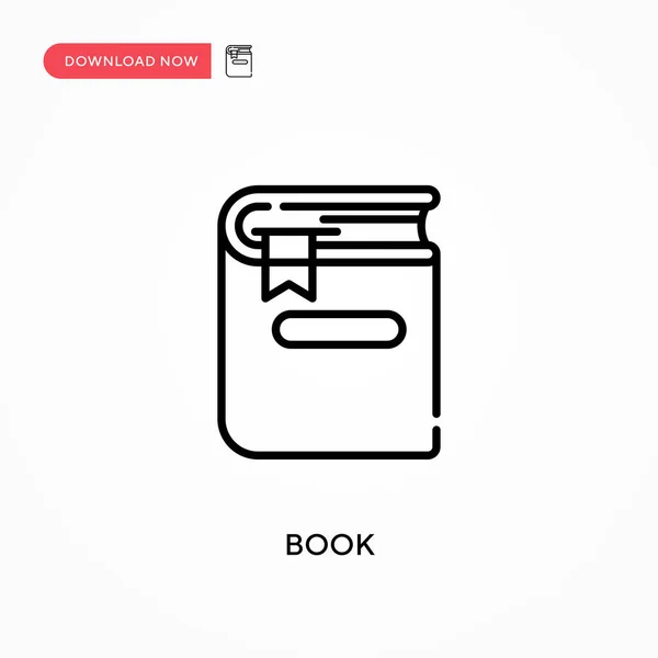 Livro Ícone Vetorial Simples Ilustração Vetorial Plana Moderna Simples Para — Vetor de Stock