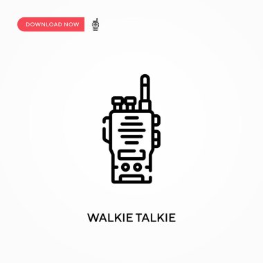 Telsiz sesli basit vektör simgesi. Web sitesi veya mobil uygulama için modern, basit düz vektör çizimi