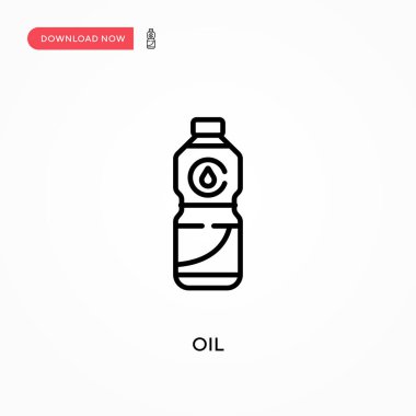 Yağ Basit vektör simgesi. Web sitesi veya mobil uygulama için modern, basit düz vektör çizimi