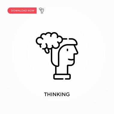 Basit vektör simgesi düşünüyorum. Web sitesi veya mobil uygulama için modern, basit düz vektör çizimi