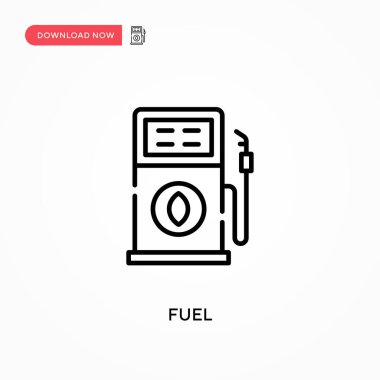 Yakıt Basit vektör simgesi. Web sitesi veya mobil uygulama için modern, basit düz vektör çizimi
