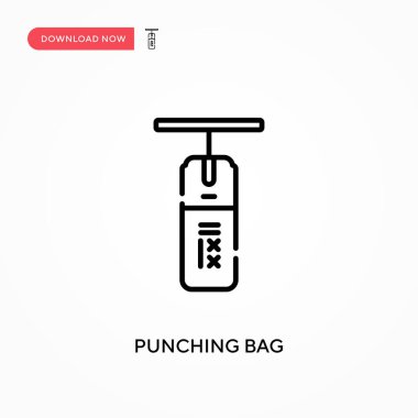 Kum torbası basit vektör simgesi. Web sitesi veya mobil uygulama için modern, basit düz vektör çizimi