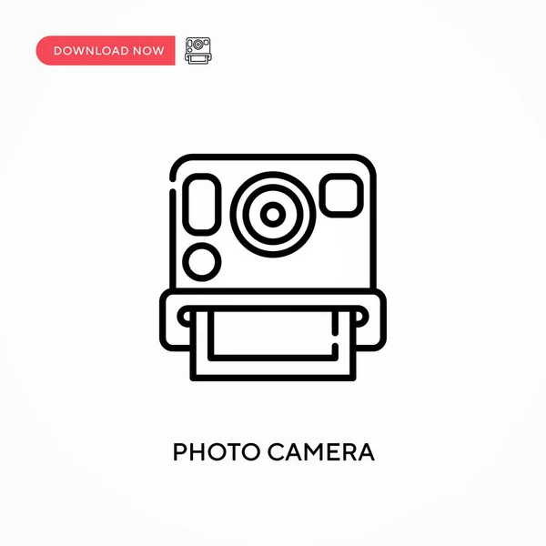 Fotocamera Semplice Icona Vettoriale Moderna Semplice Illustrazione Vettoriale Piatta Sito — Vettoriale Stock