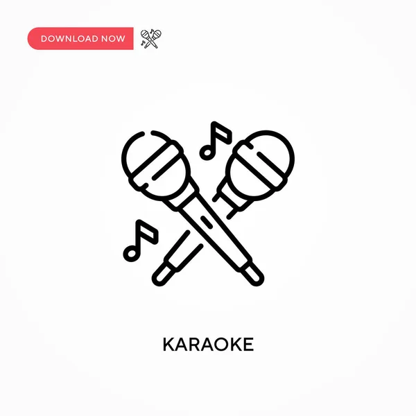 Karaoke Egyszerű Vektor Ikon Modern Egyszerű Lapos Vektor Illusztráció Weboldalhoz — Stock Vector