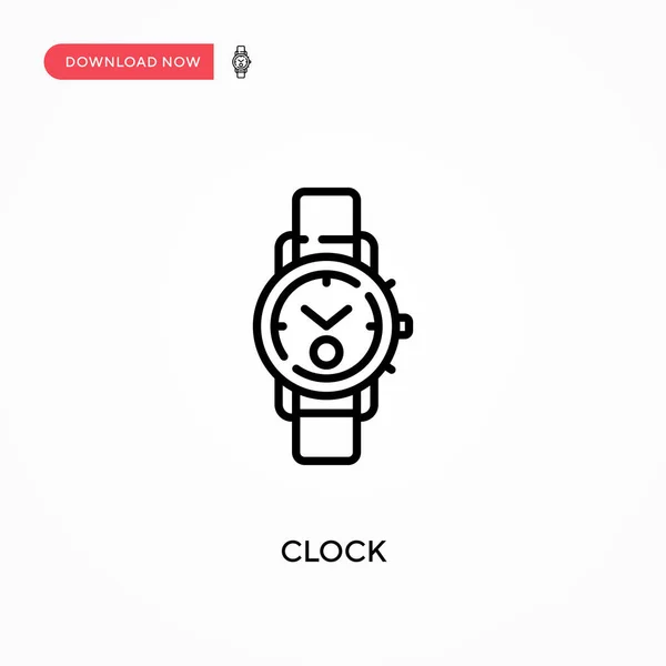 Reloj Icono Vector Simple Moderno Simple Ilustración Vector Plano Para — Vector de stock