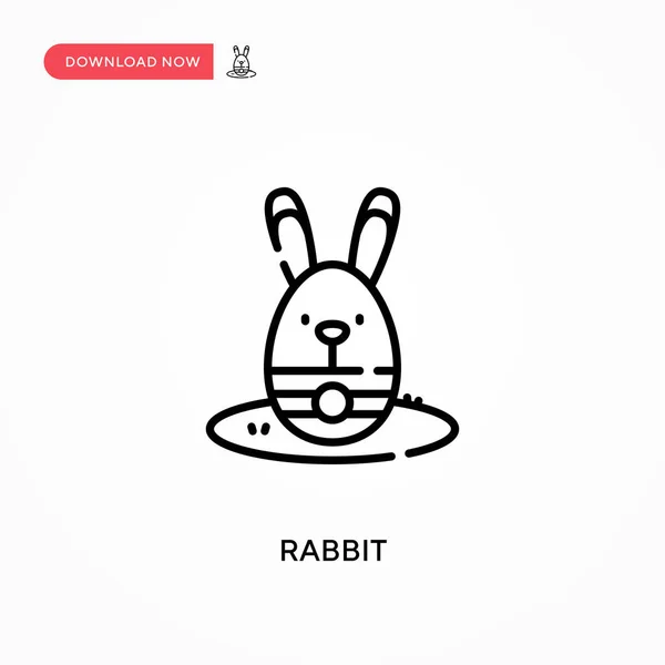 Rabbit Simple Vector Icon Modern Simple Flat Vector Illustration Web — Stock Vector