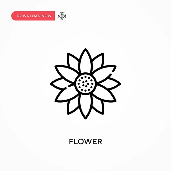 花シンプルなベクトルアイコン ウェブサイトやモバイルアプリのための現代的でシンプルなフラットベクトルイラスト — ストックベクタ