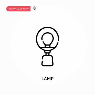Lamba Basit vektör simgesi. Web sitesi veya mobil uygulama için modern, basit düz vektör çizimi