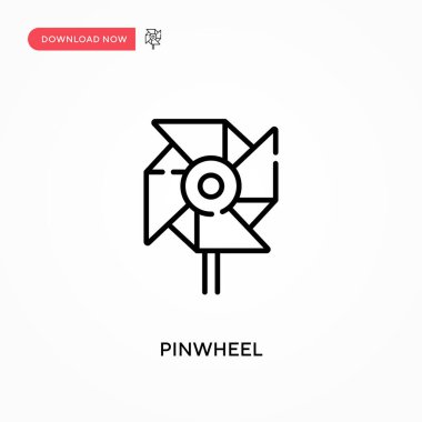 Fırıldak Basit vektör simgesi. Web sitesi veya mobil uygulama için modern, basit düz vektör çizimi