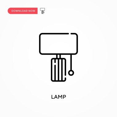 Lamba Basit vektör simgesi. Web sitesi veya mobil uygulama için modern, basit düz vektör çizimi