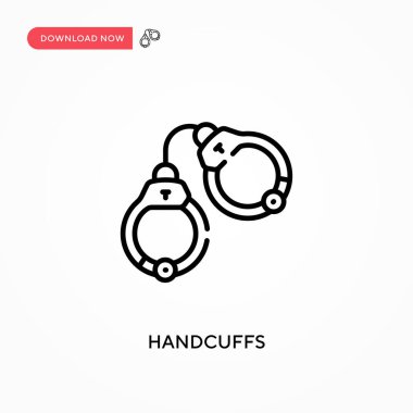 Kelepçeler basit vektör simgesi. Web sitesi veya mobil uygulama için modern, basit düz vektör çizimi