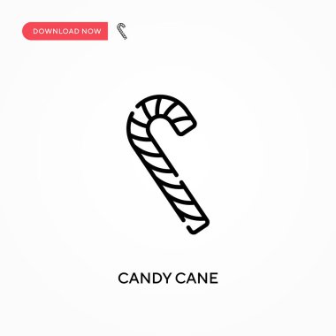 Şeker kamışı basit vektör simgesi. Web sitesi veya mobil uygulama için modern, basit düz vektör çizimi