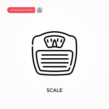 Basit vektör simgesini ölçekle. Web sitesi veya mobil uygulama için modern, basit düz vektör çizimi