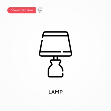 Lamba Basit vektör simgesi. Web sitesi veya mobil uygulama için modern, basit düz vektör çizimi