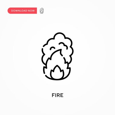 Basit vektör simgesini ateşle. Web sitesi veya mobil uygulama için modern, basit düz vektör çizimi