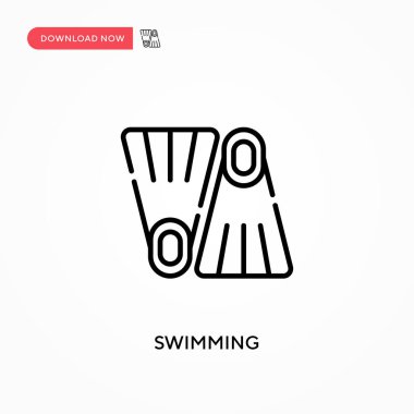 Yüzen basit vektör simgesi. Web sitesi veya mobil uygulama için modern, basit düz vektör çizimi