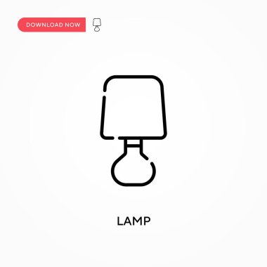 Lamba Basit vektör simgesi. Web sitesi veya mobil uygulama için modern, basit düz vektör çizimi