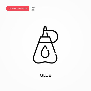 Yapıştırıcı basit vektör simgesi. Web sitesi veya mobil uygulama için modern, basit düz vektör çizimi