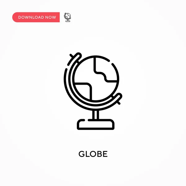 Globe Simple Vector Icon Modern Simple Flat Vector Illustration Web — Stock Vector