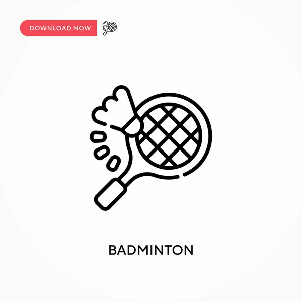 Badminton Simple Icône Vectorielle Illustration Vectorielle Plate Moderne Simple Pour — Image vectorielle
