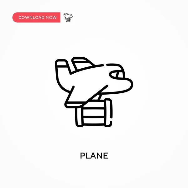 Plane Simple Vector Icon Modern Simple Flat Vector Illustration Web — Stock Vector
