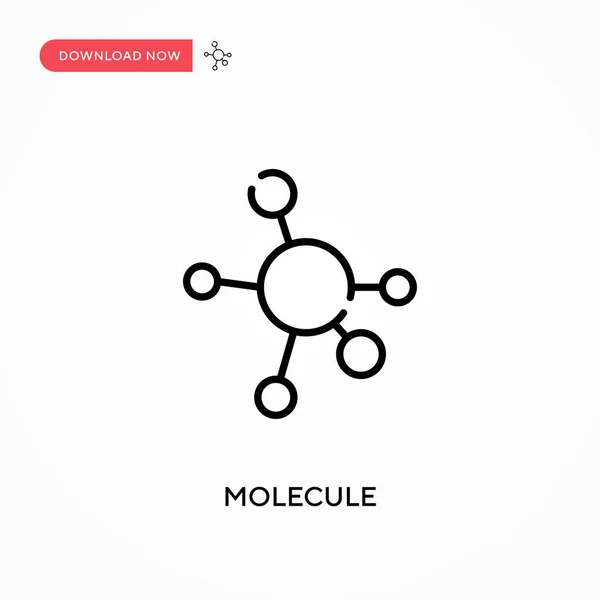 Molekül Basit Vektör Simgesi Web Sitesi Veya Mobil Uygulama Için — Stok Vektör