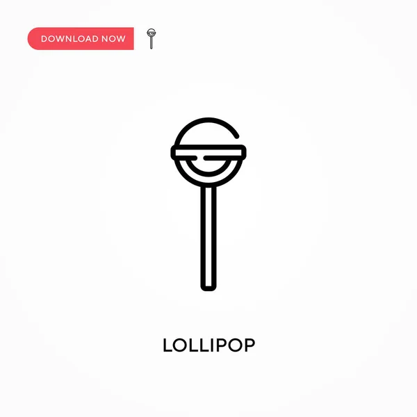 Lollipop Icono Vector Simple Moderno Simple Ilustración Vector Plano Para — Vector de stock