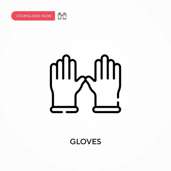 Guantes Icono Vector Simple Moderno Simple Ilustración Vector Plano Para — Archivo Imágenes Vectoriales