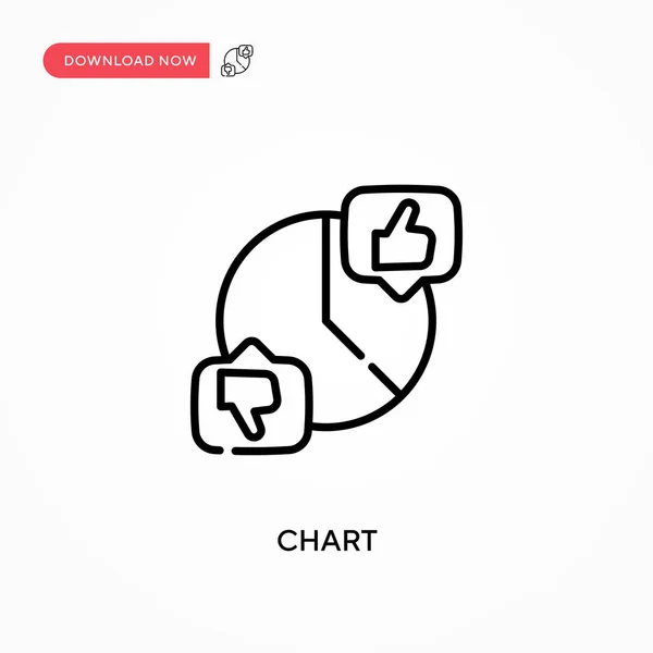 Chart Simple Vector Icon Modern Simple Flat Vector Illustration Web — Stock Vector