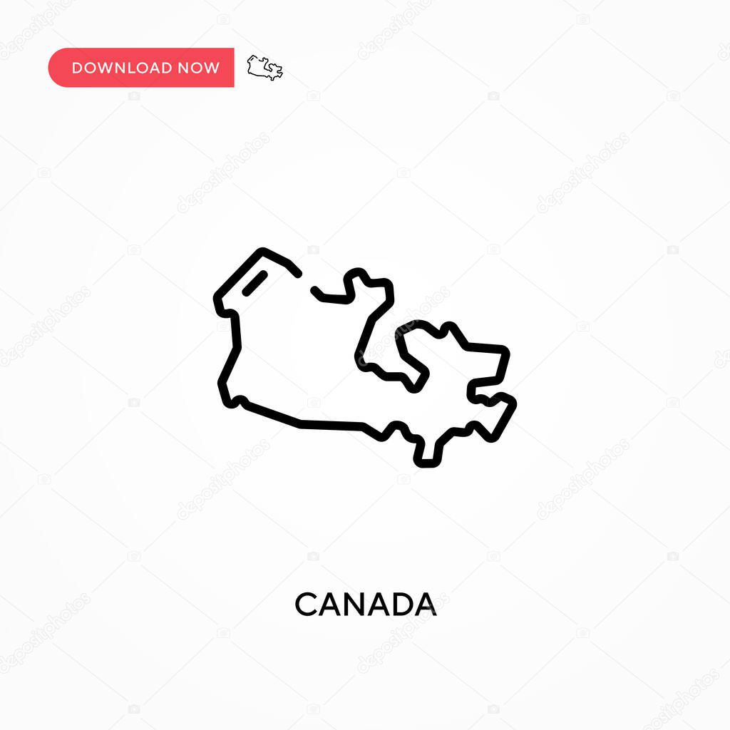 Canada Simple vector icon. Modern, simple flat vector illustration for web site or mobile app
