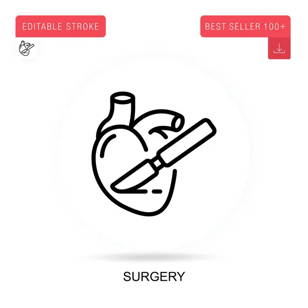 Ikona Wektora Chirurgii Izolowane Ilustracje Pojęciowe Wektora — Wektor stockowy