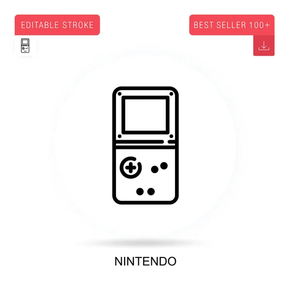 Ikona Vektoru Nintendo Vektorové Izolované Koncepční Metafory — Stockový vektor