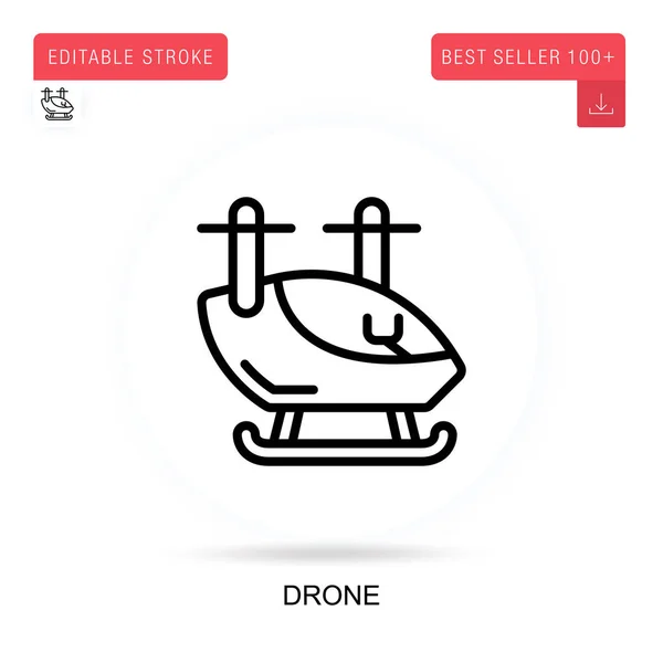 Drone Icono Vector Ilustraciones Metáforas Conceptuales Aisladas Vectoriales — Vector de stock