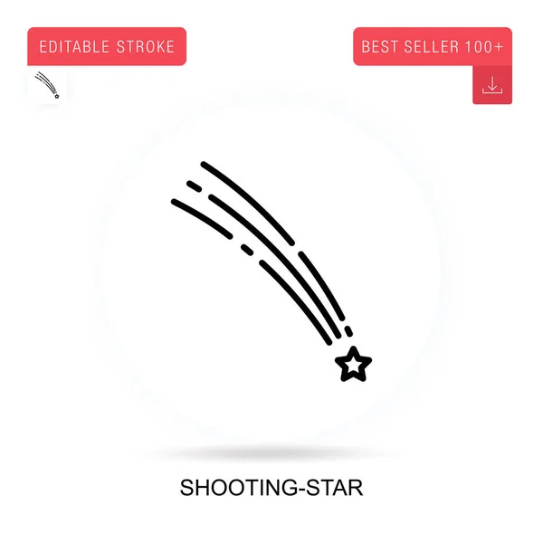 Lövöldözős Csillag Vektor Ikon Vektor Elszigetelt Koncepció Metafora Illusztrációk — Stock Vector