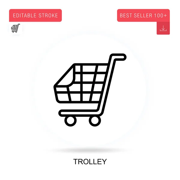 Trolley矢量图标 矢量孤立概念隐喻图解 — 图库矢量图片