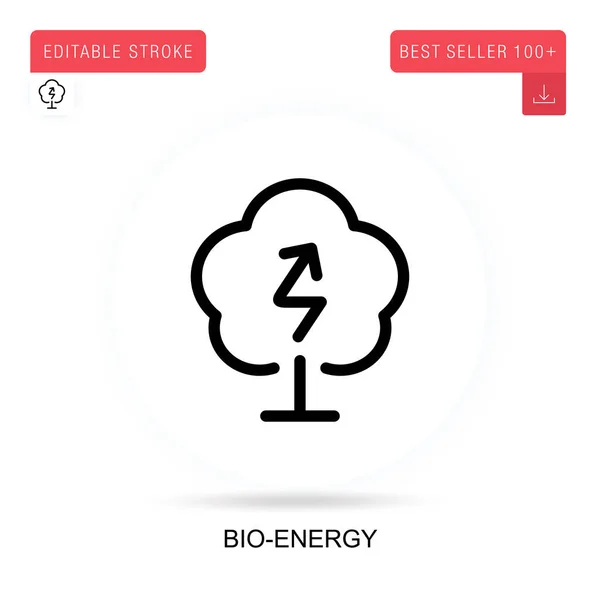 Bioenergie Vektorsymbol Vektor Isolierte Konzeptmetapher Illustrationen — Stockvektor