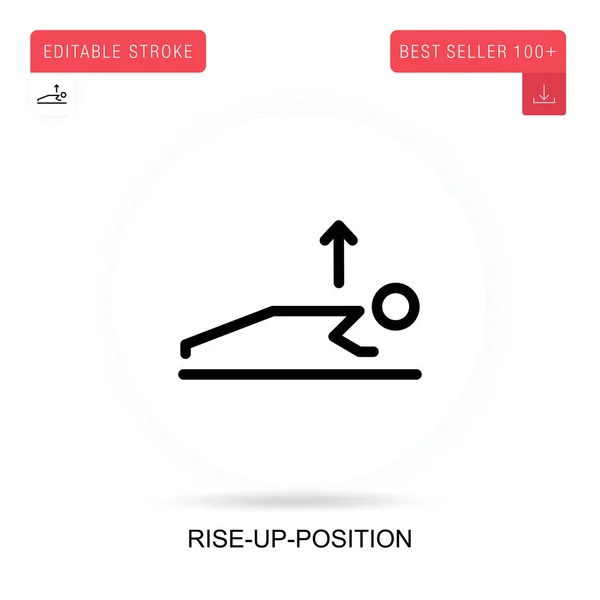 Значок Вектора Положения Подъема Векторно Изолированные Метафорные Иллюстрации Концепции — стоковый вектор