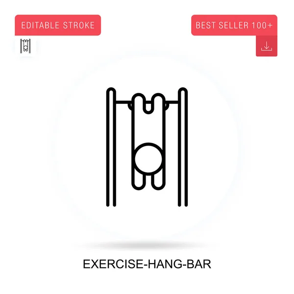 Exercise-hang-bar vector icon. Vector isolated concept metaphor illustrations. — Stock Illustration Exercise Hang Bar Vector Icon Vector Isolated Concept Metaphor Illustrations Royalty Free Stock Vectors
