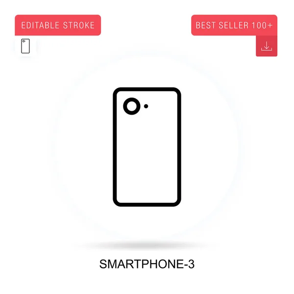Smartphone Icono Vector Ilustraciones Metáforas Conceptuales Aisladas Vectoriales — Vector de stock