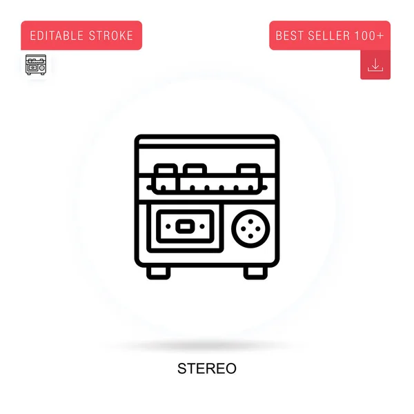 Stereo Płaski Wektor Ikona Izolowane Ilustracje Pojęciowe Wektora — Wektor stockowy