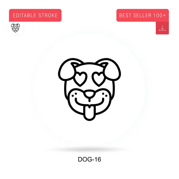 Icône Vectorielle Plate Dog Illustrations Vectorielles Métaphore Concept Isolé Illustration De Stock